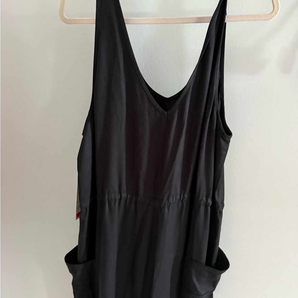 CALIA Relaxed Black Jumpsuit NEW Women’s XL Black Long Jumpsuit - Picture 5 of 5